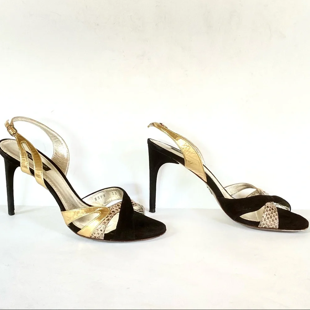 Dolce & Gabbana black suede